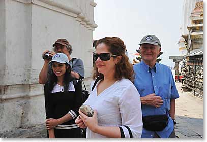 Caroline, Shital, Dennis and Doc enjoying some sightseeing.