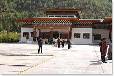 Paro has one of the cleanest airports