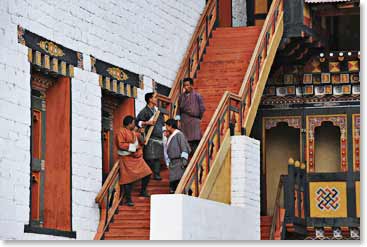 Bhutanese business man in the capital