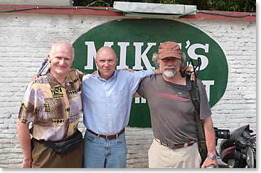 Doc, Wally and Dennis at Mike`s Breakfast