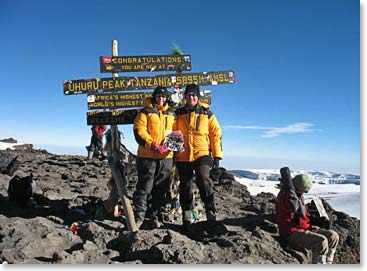 We made it to the top of Africa!!