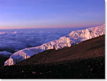 Glacier on the top of Africa