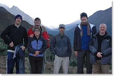 Group at Namche lookout point
