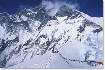 View of Everest from the summit of Island Peak