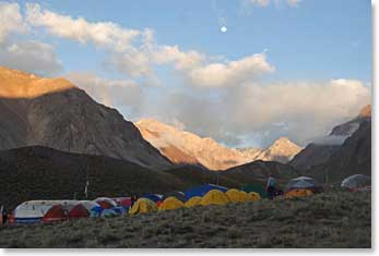 Plaza de Mulas is base camp for our trekkers as they prepare for their climb of Aconcagua