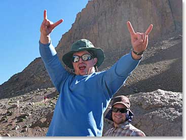 Dan and David goofing around