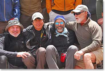 BAI guide Juancho with Steve L., Bill and Tom