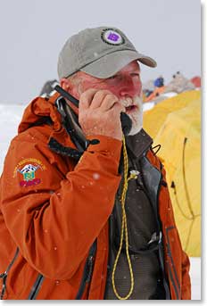 Tom spoke with his buddy Bill at Plaza de Mulas by radio