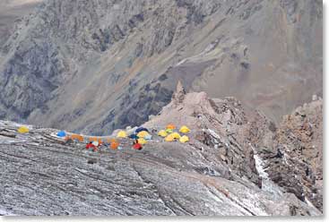 Plaza Canada was our Camp I above Base Camp