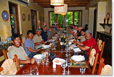 Farewell lunch at the winery