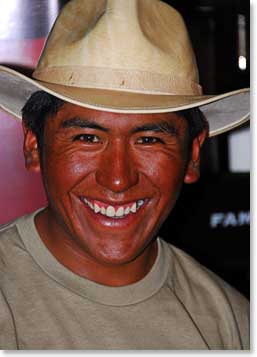 Apollo was our newest staff member this year. This was his first trip out of his home country, Bolivia.