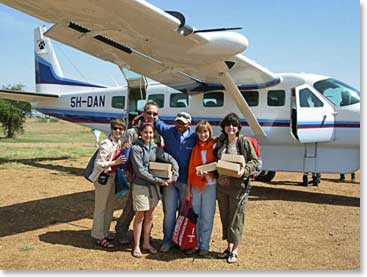 The team says goodbye to their fantastic African Safari Adventure