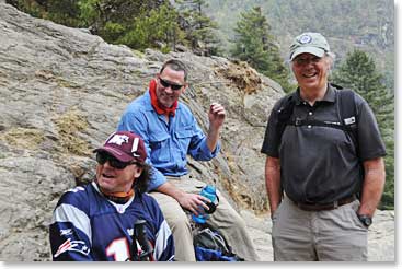 Ron, Steve and David take a break