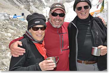 We were welcomed to the Everest Base Camp clinic by Dr. Eric Johnson, who has been here for the entire season. Eric will be a faculty member on the BAI Wilderness Medicine Update on Everest program October, 2009