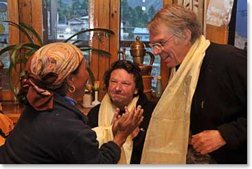 Nim Phuti blesses the boys