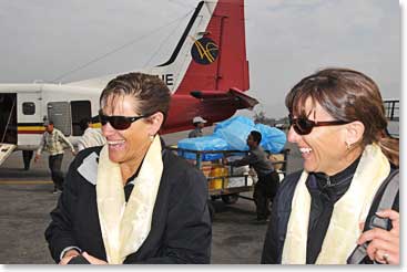 The girls are back in Kathmandu and ready to do some more shopping!