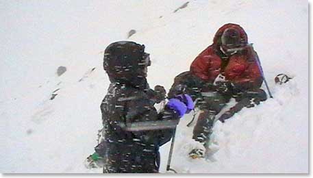 It was not long until we were in a snowstorm.