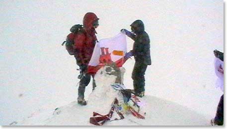 Wonder how long since there has been a Gibraltar Flag on the top of Elbrus?.... Maybe never before! 