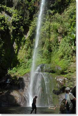 Waterfall on Mount Meru