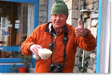 George W. giving the camera the thumbs up