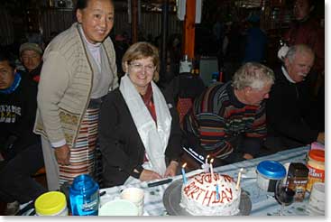 Linda the birthday girl!