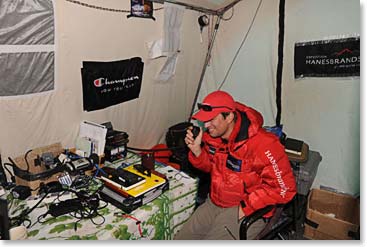 After 8:00 AM as Jamie was describing his final steps to the summit, Charlie was excitedly hanging on every word.