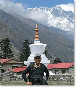 James at the Tengboche monastery