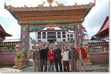 The crew at Tengboche monastery