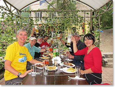 Cheget is a tradition lunch stop for us coming off the mountain.