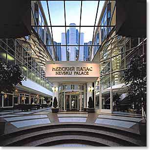 The fantastic hotel where we stay right on Nevsky Prospect, the Corinthia Nevsky Palace
