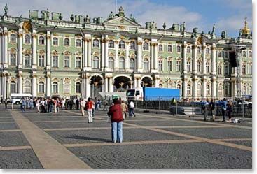 The Winter Palace in St Petersburg