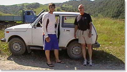 Karina's vehicle that took us all over the Caucasus.
