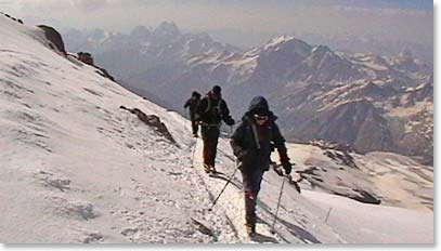 On the way to the summit