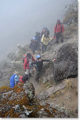 Climbing the Barranco Wall