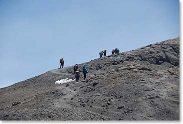 On the way up to Stella Point