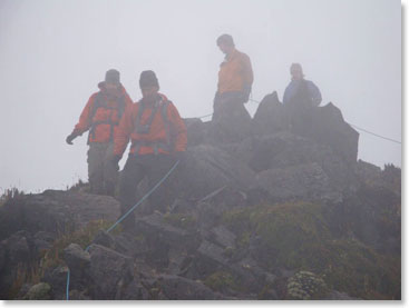 Coming down in the fog