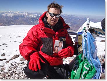 Todd’s girlfriend Heather made it to the summit too