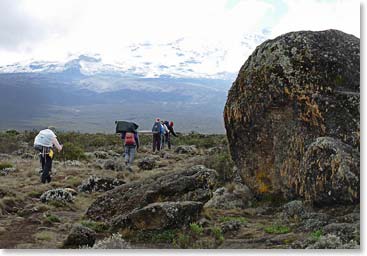 Lava rocks that they will see tomorrow
