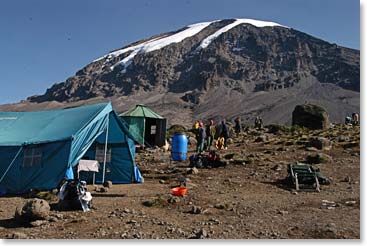 Karanga Vally Camp in the morning