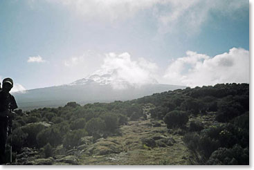 Kilimanjaro awaits us in the distance.
