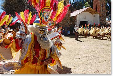 Then came the masked dancers.