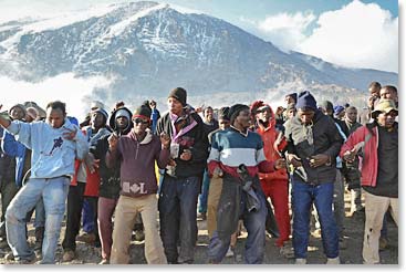 Time to boogie on Kilimanjaro