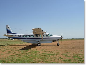 Our plane is ready for take-off