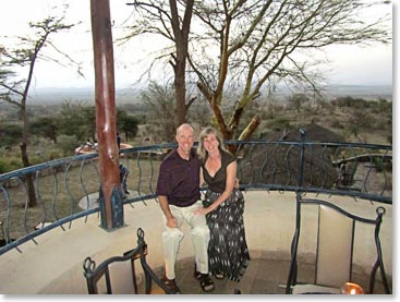 Scott and Tracy ready for dinner at the lodge