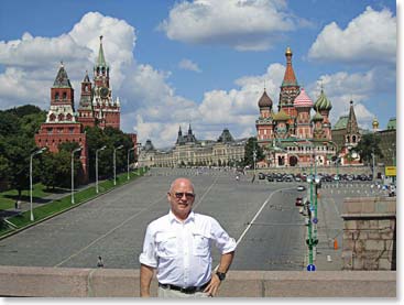 We were there, part I. Chet at Red Square.