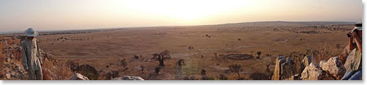 The wide expanse of the landscape below us was stunning.