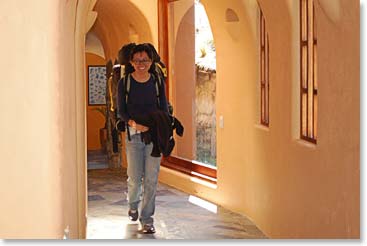 Ana leaving Termas