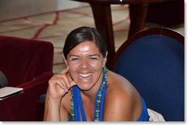 Mariela, the Mendoza logistics coordinator and wine expert.