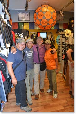 The Berg Adventures Staff at the gear shop