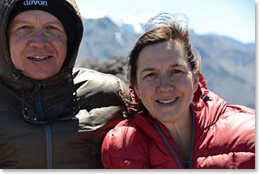 Paul and Lisa at 12,500 feet!